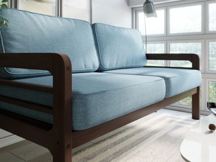 Диван Арско Бергер трехместный голубой