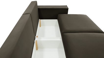 Диван Фиеста Мебель Софт 2 велюр Velutto 24 темно-коричневый