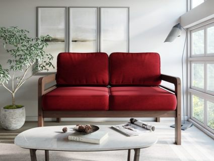 Диван Арско Бергер Мини двухместный красный