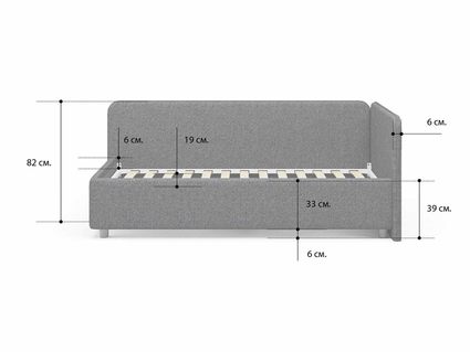 Кровать Сонум Capri Экокожа Белая 90х190