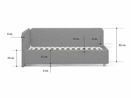 Кровать Сонум Capri Экокожа Белая 90х190
