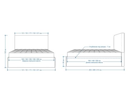 Кровать Lonax Фелиса велюр Dolly-2 (с подъемным механизмом) 200х200