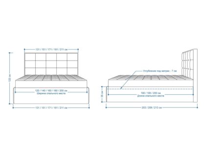 Кровать Lonax Адель велюр Dolly-2 120х195