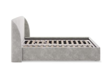 Кровать Сонум Nicole Микровелюр Светло-серый (с подъемным механизмом) 80х200