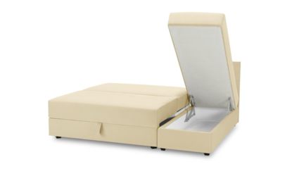 Диван Фиеста Мебель Джелонг Лайт с оттоманкой велюр Vivaldi 03 бежевый