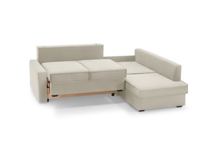 Диван Фиеста Мебель Колфилд угловой (малый) велюр Vivaldi 04 кремовый