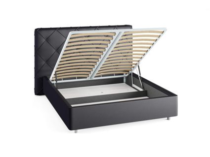 Кровать Сонум Manhattan Экокожа Белая (с подъемным механизмом) 120х190