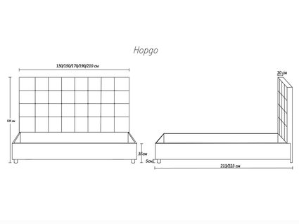 Кровать Димакс Нордо Нуар 120х200