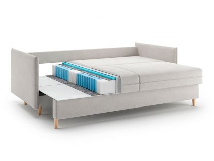 Диван Сонум Rain Кашемир горчичный Длина 215 см