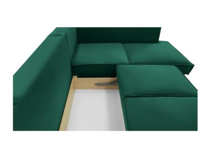 Диван Фиеста Мебель Колфилд угловой (малый) велюр Vivaldi 11 темно-зеленый