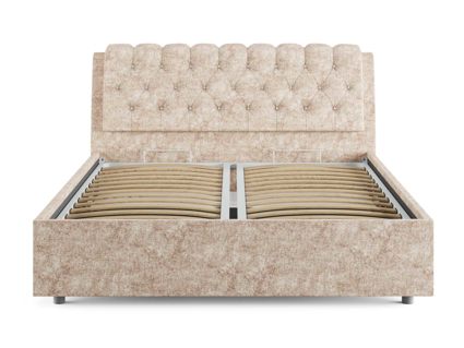 Кровать Сонум Olivia Экокожа Коричневый (с подъемным механизмом)