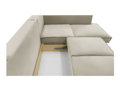 Диван Фиеста Мебель Колфилд угловой (малый) велюр Vivaldi 04 кремовый