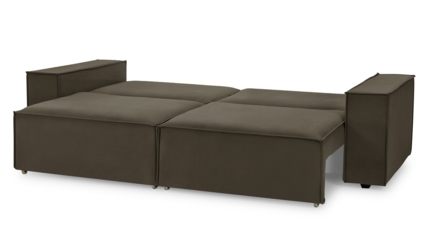 Диван Фиеста Мебель Софт 2 велюр Velutto 24 темно-коричневый