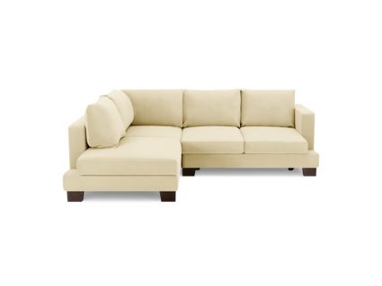 Диван Фиеста Мебель Дрезден угловой (малый) велюр Vivaldi 03 бежевый