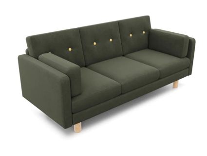 Диван Арско Ингвар Б трехместный оливковый