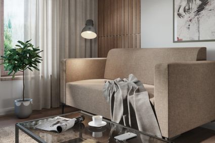 Диван Арско Ник двухместный бежевый