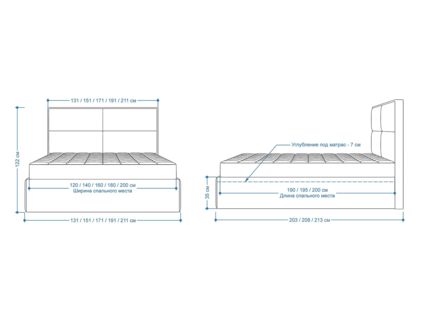 Кровать Lonax Марселла велюр Dolly-1 (с подъемным механизмом) 200х195