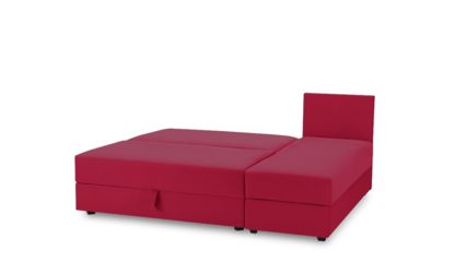 Диван Фиеста Мебель Джелонг Лайт с оттоманкой велюр Vivaldi 36 темно-розовый Длина 203 см