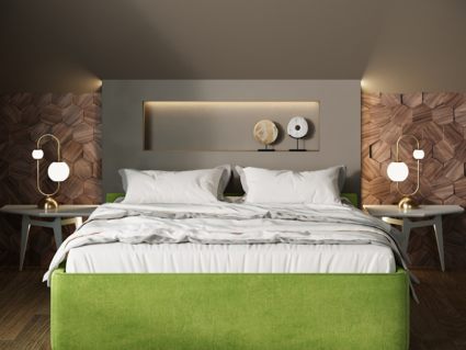 Кровать Nuvola Alba Velutto 26 (с подъемным механизмом) 180х190