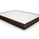 Кровать Mr.Mattress Fine Box экокожа Brown 140х200