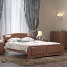 Кровать DreamLine Афродита 1 бук Орех 140х195