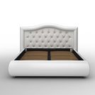 Кровать Sleeptek Premier 6 Экокожа White (с подъемным механизмом)